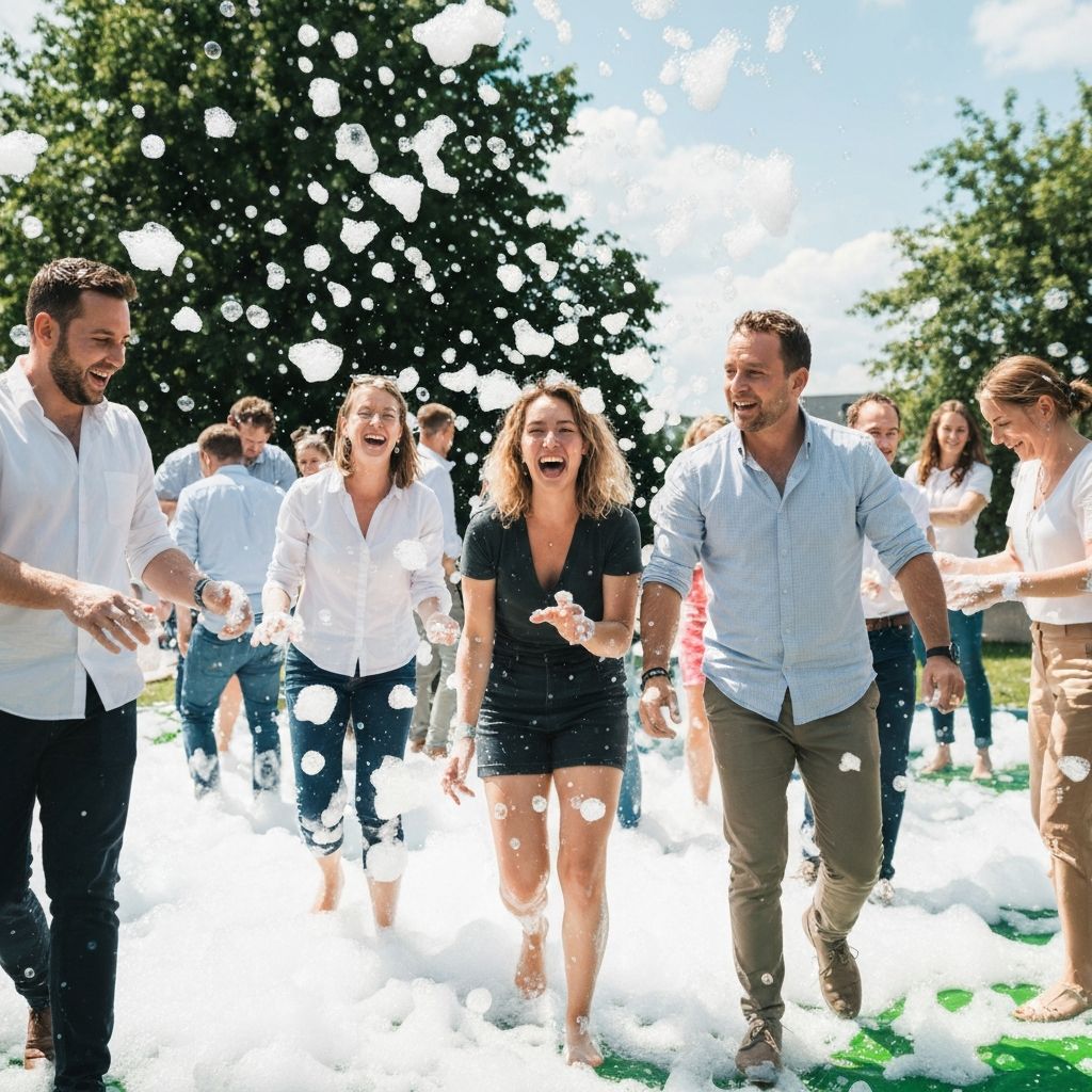 Corporate foam event